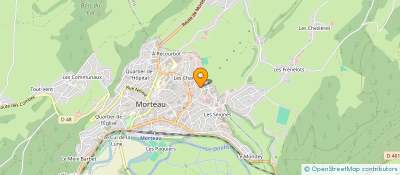 localisation de l'entreprise SCI PERSONENI  MORTEAU