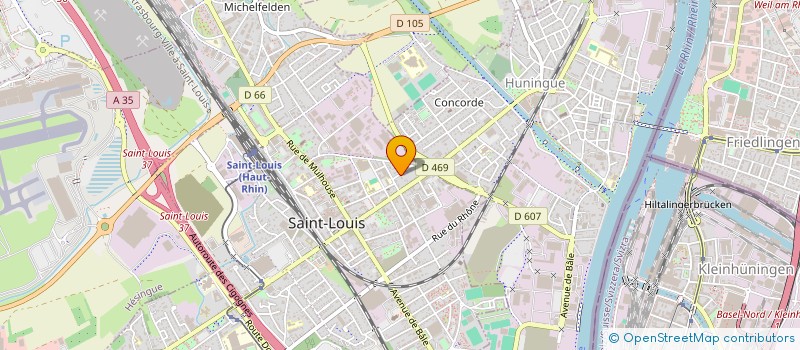 localisation de l'entreprise SCI PERSPECTIVE MF  SAINT-LOUIS