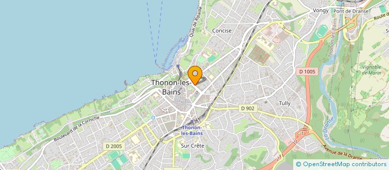 localisation de l'entreprise SCI PERSPECTIVES à THONON-LES-BAINS