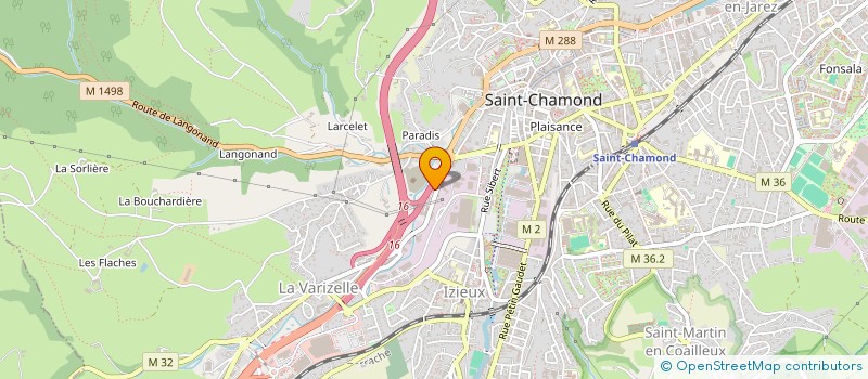 localisation de l'entreprise SCI PERTINE  SAINT-CHAMOND