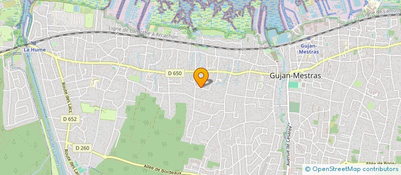 localisation de l'entreprise SCI PERTUISET  GUJAN-MESTRAS