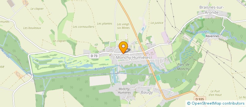 localisation de l'entreprise SCI PERTUSOT-CAPRON FILS  MONCHY-HUMIERES