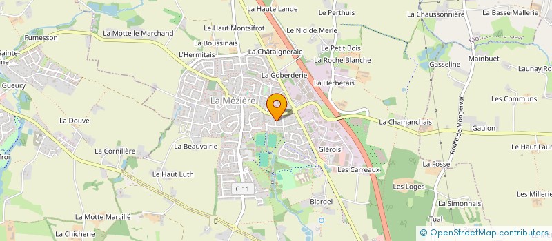 localisation de l'entreprise SCI PERVETTE  LA MEZIERE