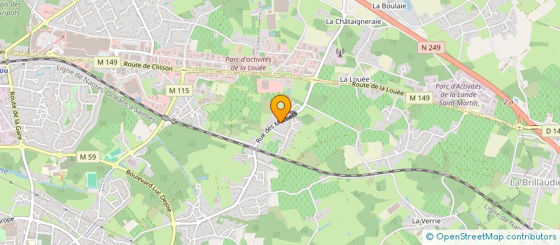 localisation de l'entreprise SCI PERYAL  VERTOU