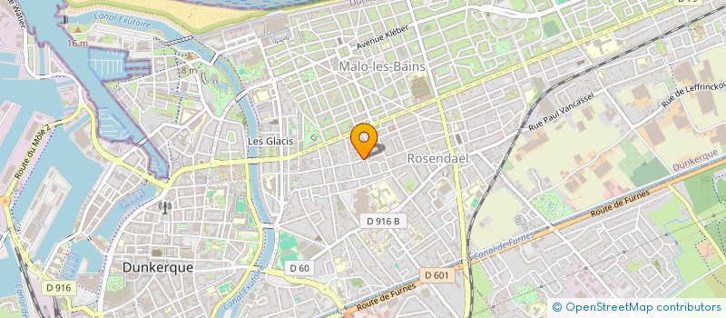 localisation de l'entreprise SCI PES-QUET  DUNKERQUE