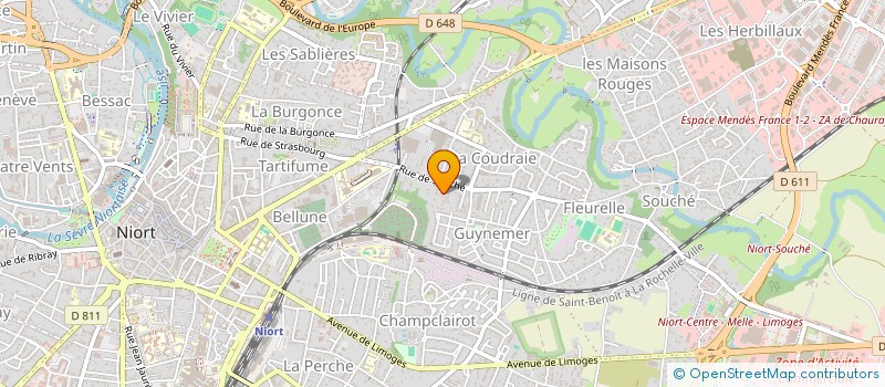 localisation de l'entreprise SCI PESB  NIORT