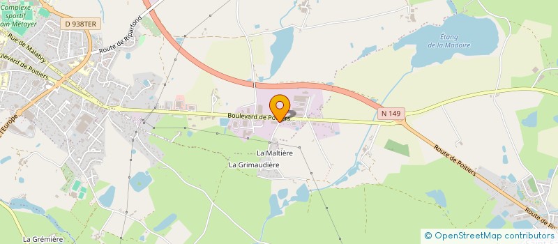 localisation de l'entreprise SCI PESCALIS  BRESSUIRE