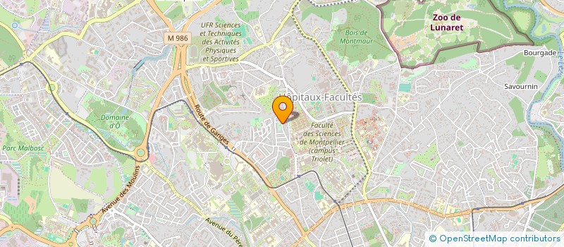 localisation de l'entreprise SCI PESCALUNE à MONTPELLIER