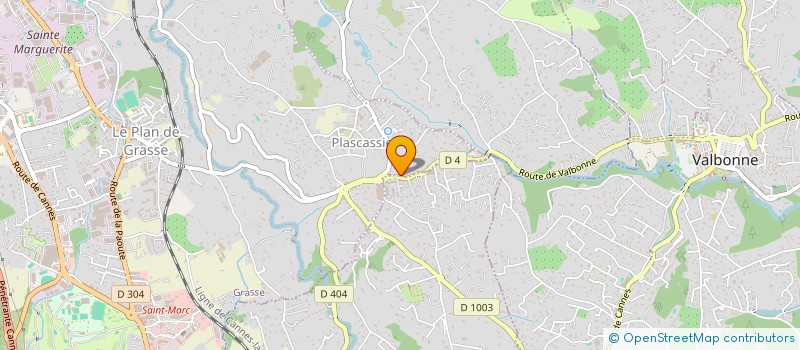 localisation de l'entreprise SCI PESCASSIER  GRASSE