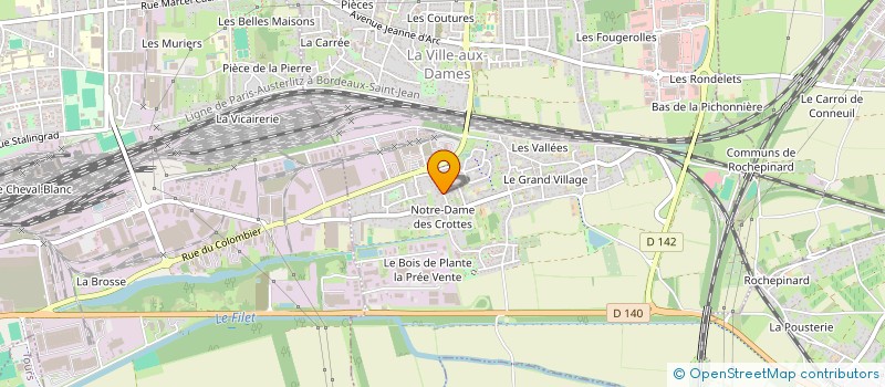 localisation de l'entreprise SCI PESCHER MONTREUIL  LA VILLE-AUX-DAMES