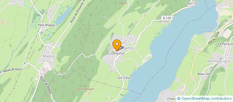 localisation de l'entreprise SCI PESENTI-COMPAGNONI  LES GRANGETTES