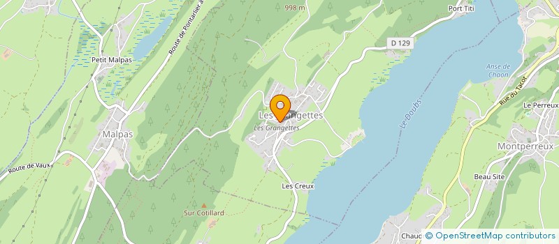 localisation de l'entreprise SCI PESENTI-DAGUET IMMO  LES GRANGETTES