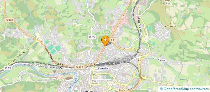 localisation de l'entreprise SCI PESSERRE  LOURDES