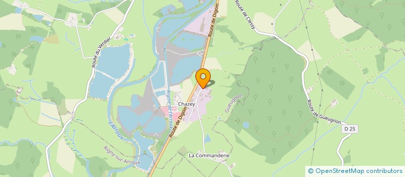 localisation de l'entreprise SCI PESSIN INVEST  GUEUGNON