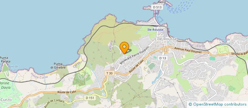 localisation de l'entreprise SCI PETALE à L'ILE-ROUSSE