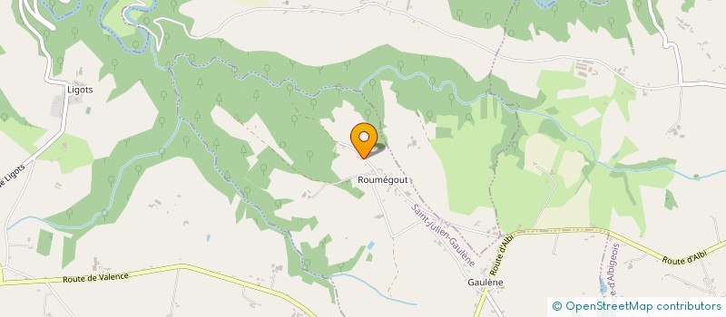 localisation de l'entreprise SCI PETALE  SAINT-JULIEN-GAULENE