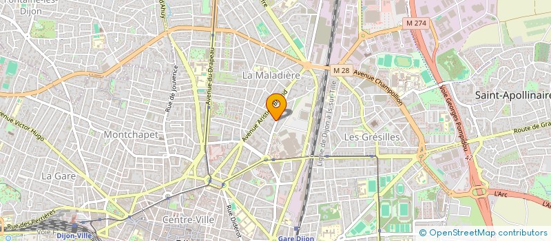 localisation de l'entreprise SCI PETAMENT à DIJON