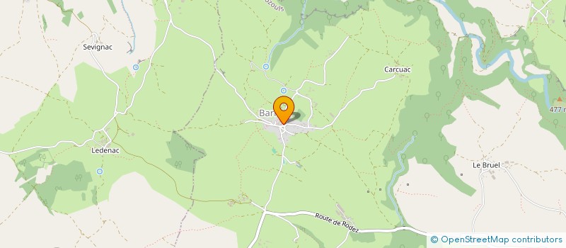 localisation de l'entreprise SCI PETASSOUS  BOZOULS