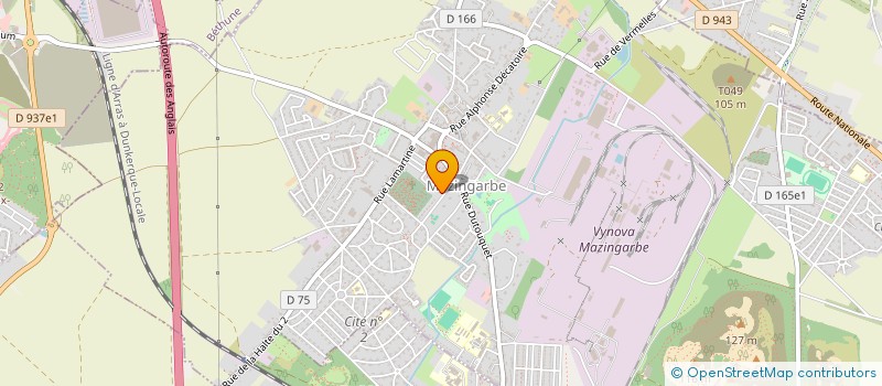 localisation de l'entreprise SCI PETE  MAZINGARBE