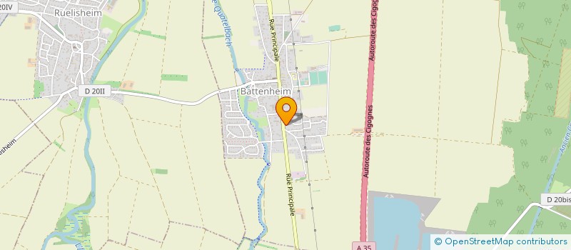 localisation de l'entreprise SCI PETEL  BATTENHEIM