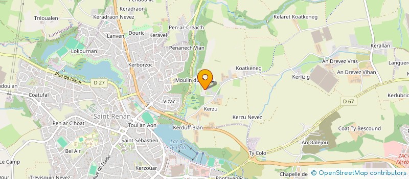 localisation de l'entreprise SCI PETELI  MILIZAC-GUIPRONVEL