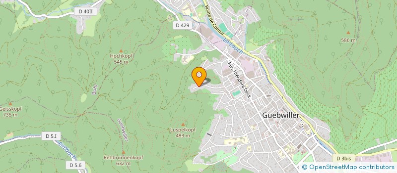 localisation de l'entreprise SCI PETERNIT  GUEBWILLER