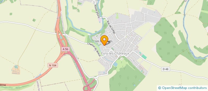 localisation de l'entreprise SCI PETEX FAMILY  EVRY-GREGY-SUR-YERRE