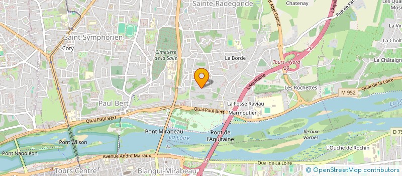 localisation de l'entreprise SCI PETIARD  TOURS