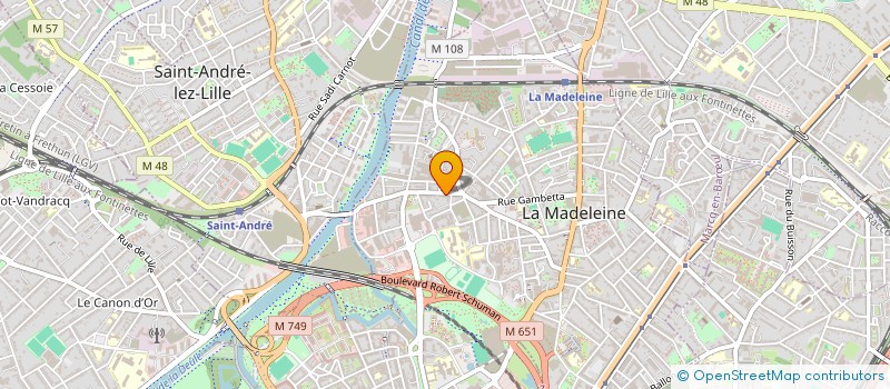 localisation de l'entreprise SCI PETIAU IMMO 1 à LA MADELEINE