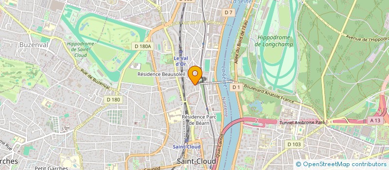 localisation de l'entreprise SCI PETIBOUCHON à SAINT-CLOUD