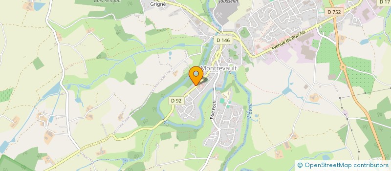 localisation de l'entreprise SCI PETILANGA à MONTREVAULT-SUR-EVRE