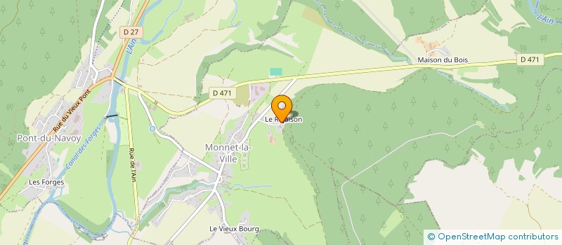 localisation de l'entreprise SCI PETIOT  MONNET-LA-VILLE