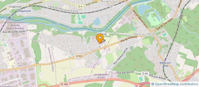 localisation de l'entreprise SCI PETIT 37  MERY-SUR-OISE