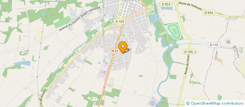 localisation de l'entreprise SCI PETIT  FLEURANCE