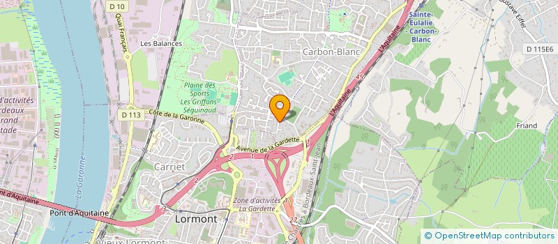 localisation de l'entreprise SCI PETIT A PETONS  CARBON-BLANC