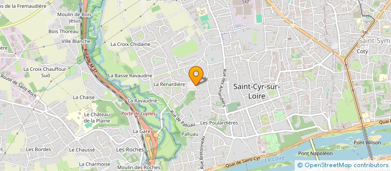 localisation de l'entreprise SCI PETIT AB  SAINT-CYR-SUR-LOIRE