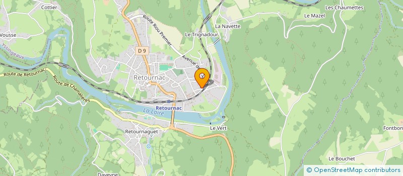 localisation de l'entreprise SCI PETIT BEUTE  RETOURNAC