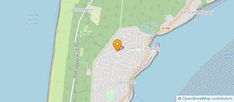 localisation de l'entreprise SCI PETIT CAILLOU à LEGE-CAP-FERRET