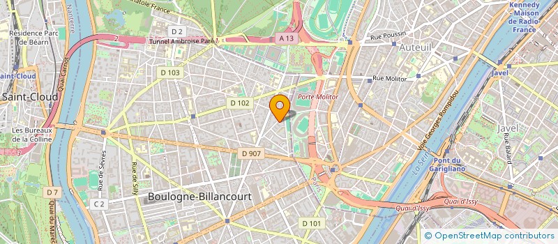 localisation de l'entreprise SCI PETIT CARNOT à BOULOGNE-BILLANCOURT