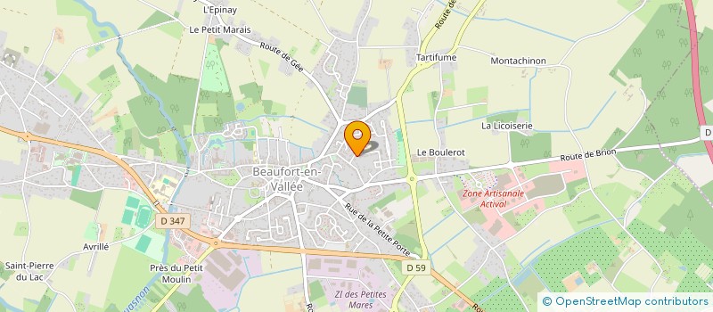 localisation de l'entreprise SCI PETIT CHATEAU à BRISSAC LOIRE AUBANCE