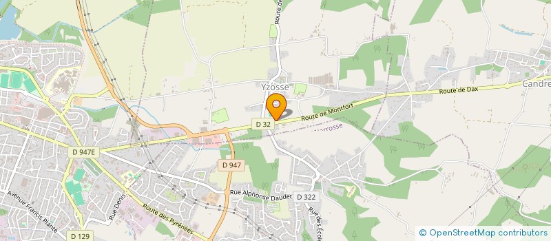 localisation de l'entreprise SCI PETIT-CUVILLIER  YZOSSE