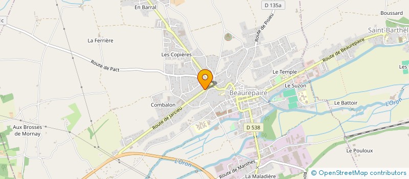 localisation de l'entreprise SCI PETIT. HN  PACT