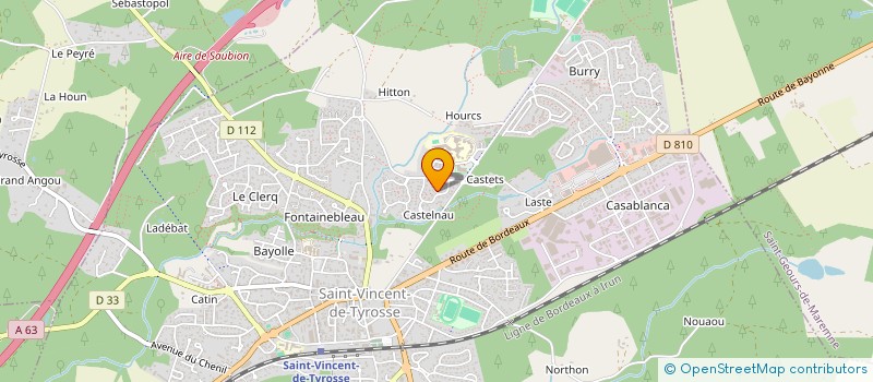 localisation de l'entreprise SCI PETIT JARDIN à SAINT-VINCENT-DE-TYROSSE