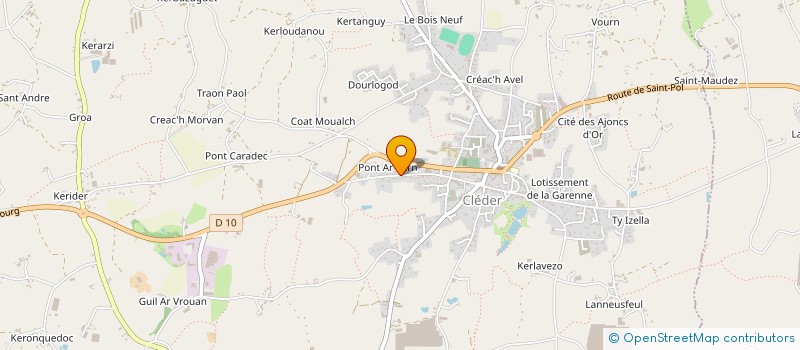 localisation de l'entreprise SCI PETIT JEAN  CLEDER