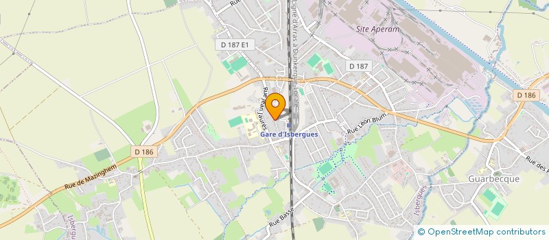 localisation de l'entreprise SCI PETIT LAURIER  ISBERGUES