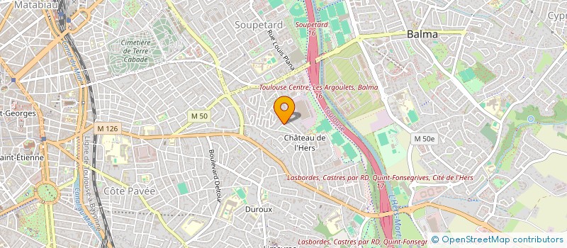 localisation de l'entreprise SCI PETIT LOUP  TOULOUSE