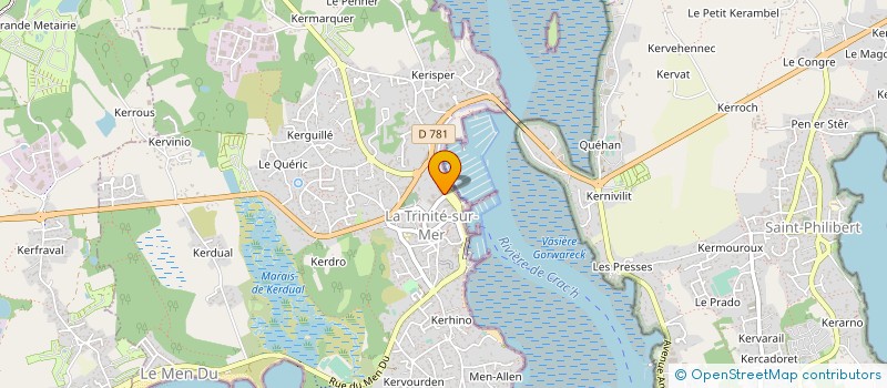 localisation de l'entreprise SCI PETIT LUTIN  LA TRINITE-SUR-MER