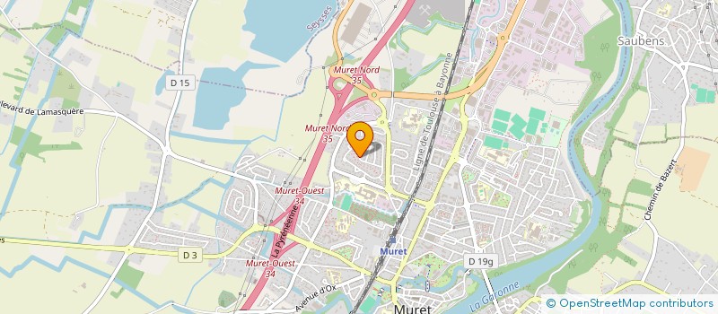 localisation de l'entreprise SCI PETIT MASCARON  MURET