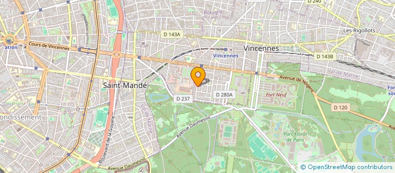 localisation de l'entreprise SCI PETIT PARC à VINCENNES