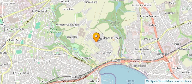 localisation de l'entreprise SCI PETIT PARIS  GUIPAVAS